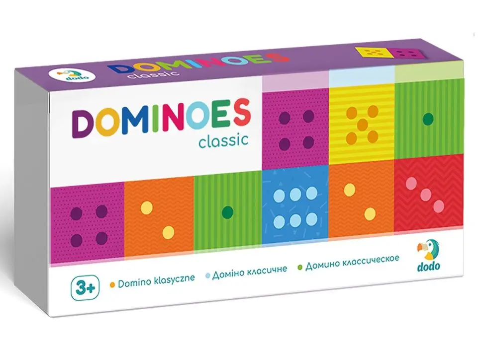 DoDo Domino sada 2 kusov Klasik a Zvieratká - 28 dielikov